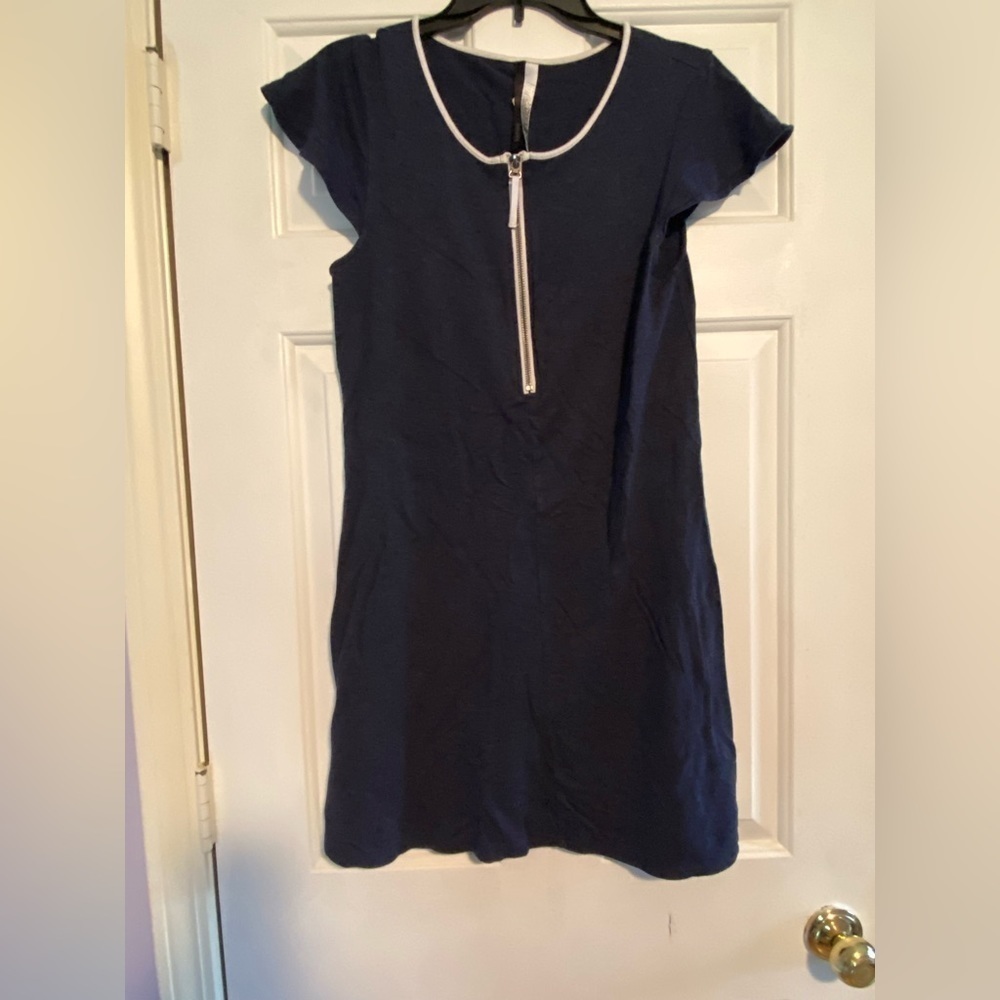 Kenzie Navy Cap Sleeve Dress - Picture 2 of 6